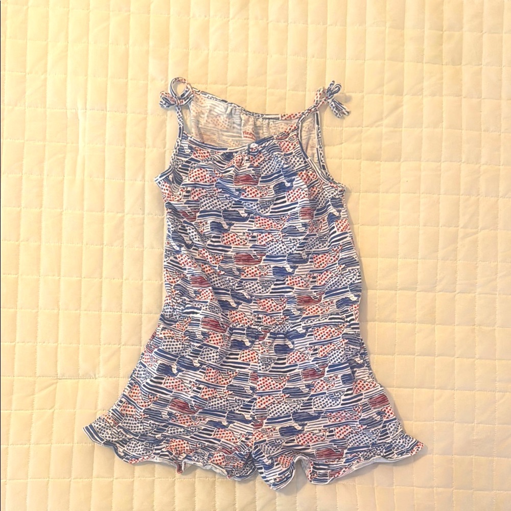 Girls vineyard vine romper